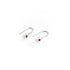 Garnet Dot Earrings in Silver